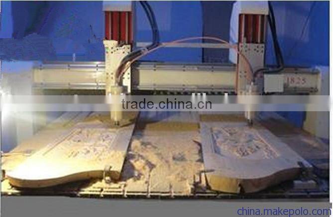 NEMA 23 step motor wood cnc router with 2 heads