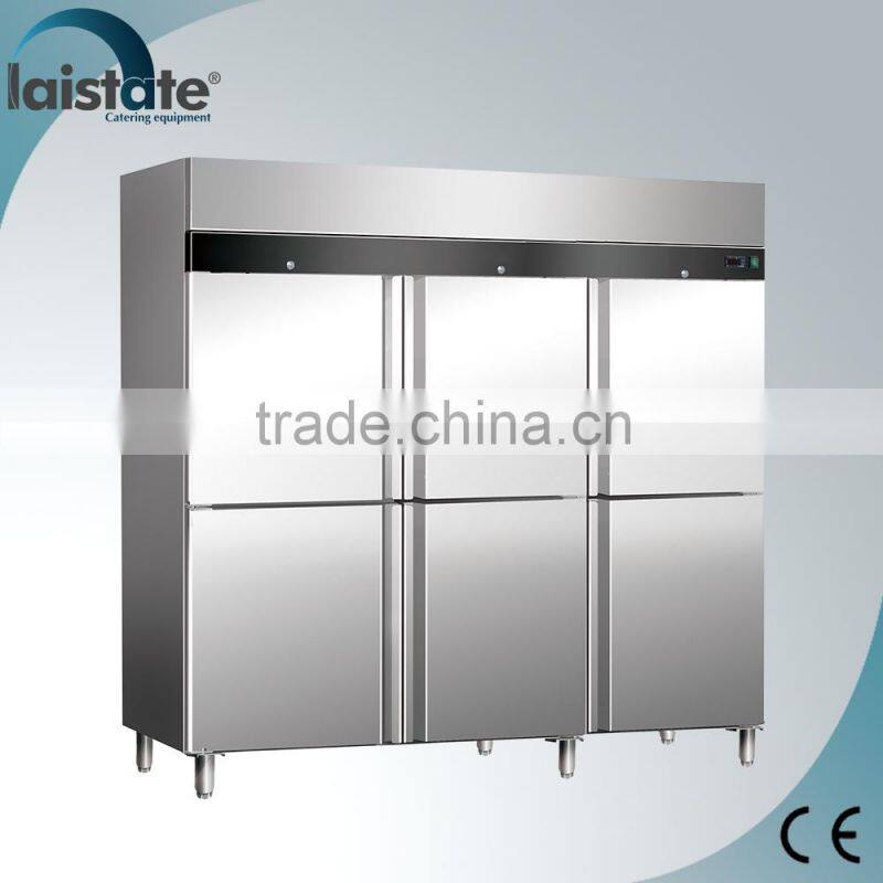 6 Door Upright Medium Temperature Static Commercial Freezer