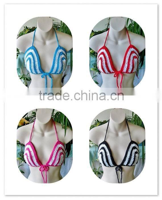 Summer beach women sexy crochet bikini swimwear