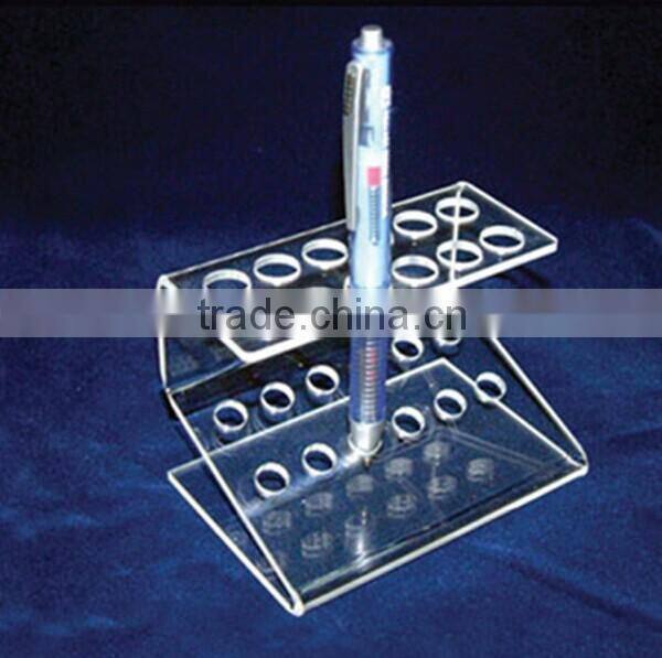 Clear PMMA Pen Holder Pen Display Stand For Student