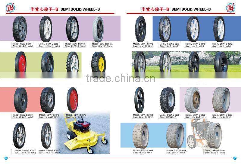 10x1 semi pneumatic rubber tire with V smooth tread for agricultural planter