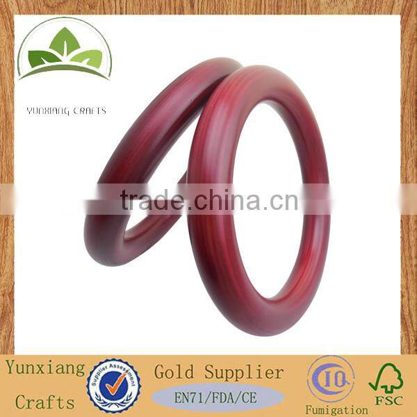 Wooden body building equipment hanging ring