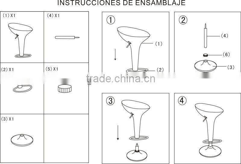 HG1103 Modern ABS bar stool high chair