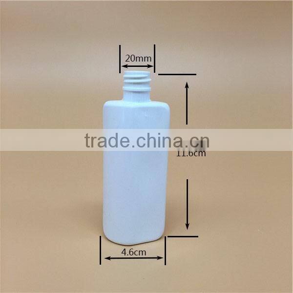 Screen printing high quality 80ml PET plastic bottle with lid for cream boday care
