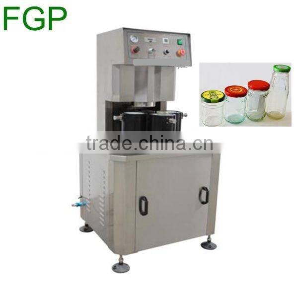 Semi-automatic rotary twist off cap vacuum capping machine vaccum capper sealer machine