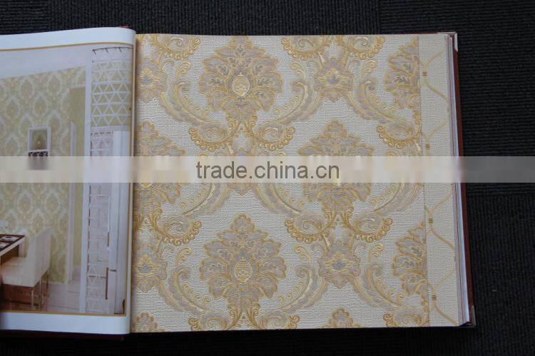 2014 new Italian design pvc deep embossed Mona Lisa K58101 Italian style waterproof sounproof