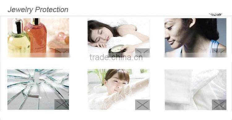 Artificial Cutting Pink Stone Multi Layers Long Necklace Choker For Fashion Lady