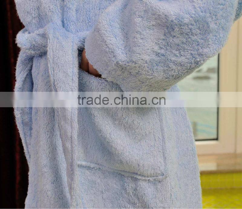 wholesale satin robe 100% bamboo fluffy western bathrobe for kids