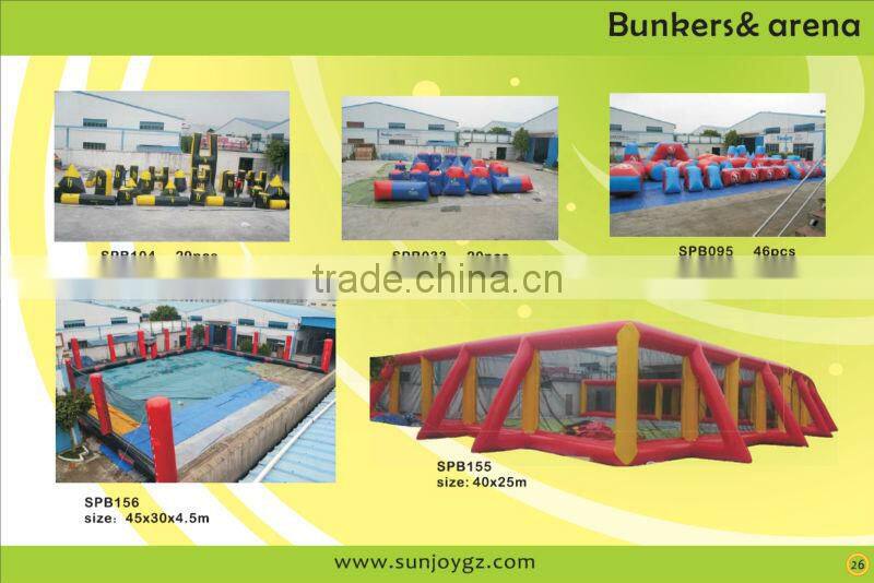 X treme red black inflatable paintball bunker,inflatable paintball Wall