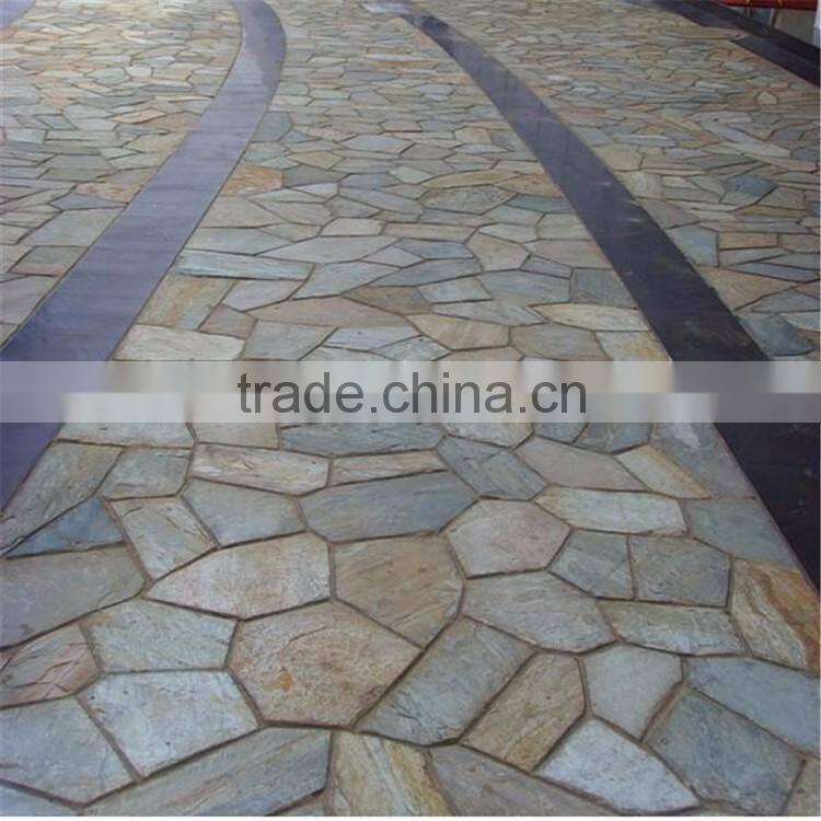 Nature Stone Pieces For Floor, Slate Paving Stone