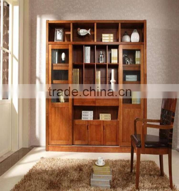 Solid Wooden Bookshelf For Modern Living Room Furniture