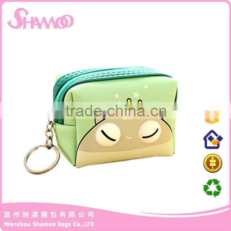 cheap and pu cosmetic bag with customised print