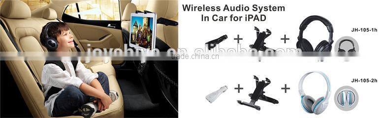 New best selling wireless FM transmitter with cigar lighter USB charger for using in Car to listen to iphone/ipad from JOYSHIYA