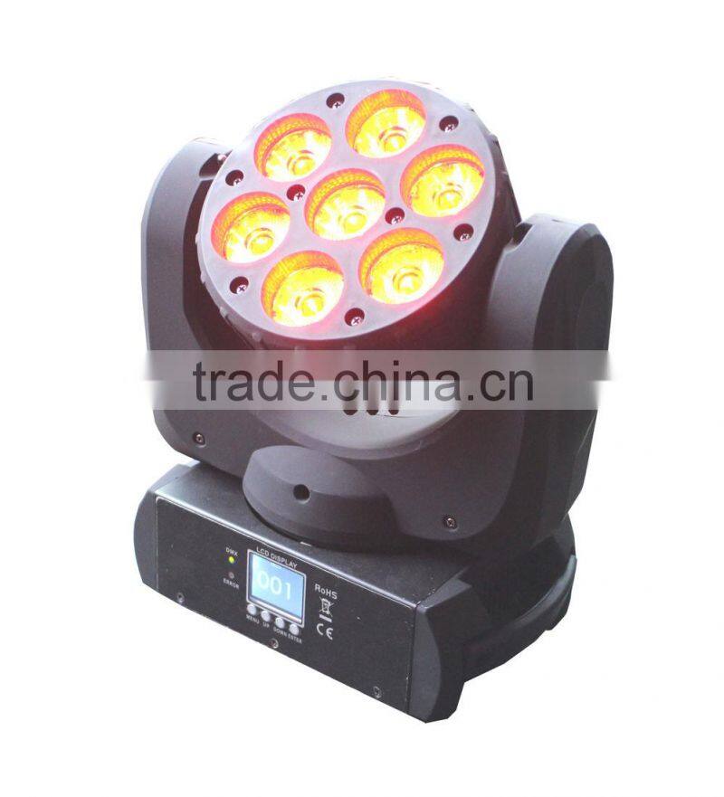 7pcs 12w 4in1 Sharpy Beam wash led moving head / Moving head led light