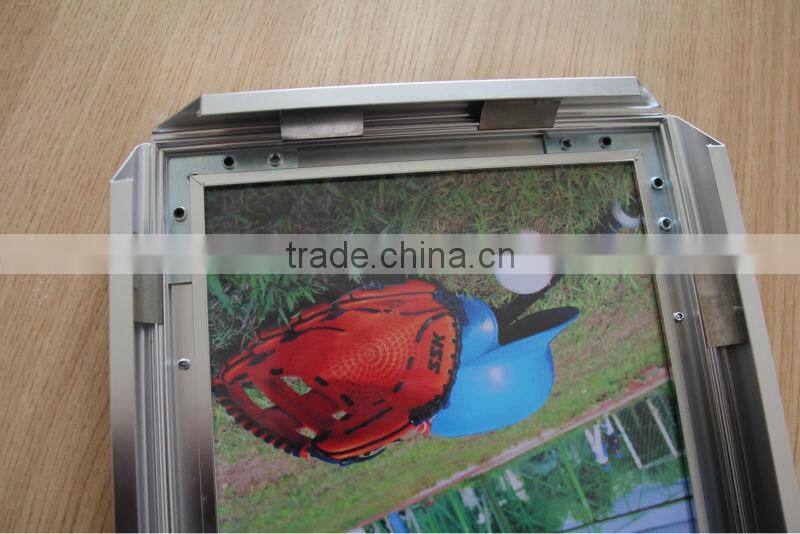 29mm flat aluminum chrome poster snap frame