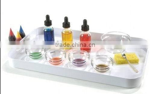 Montessori school sensorial educational material for color mixing activity