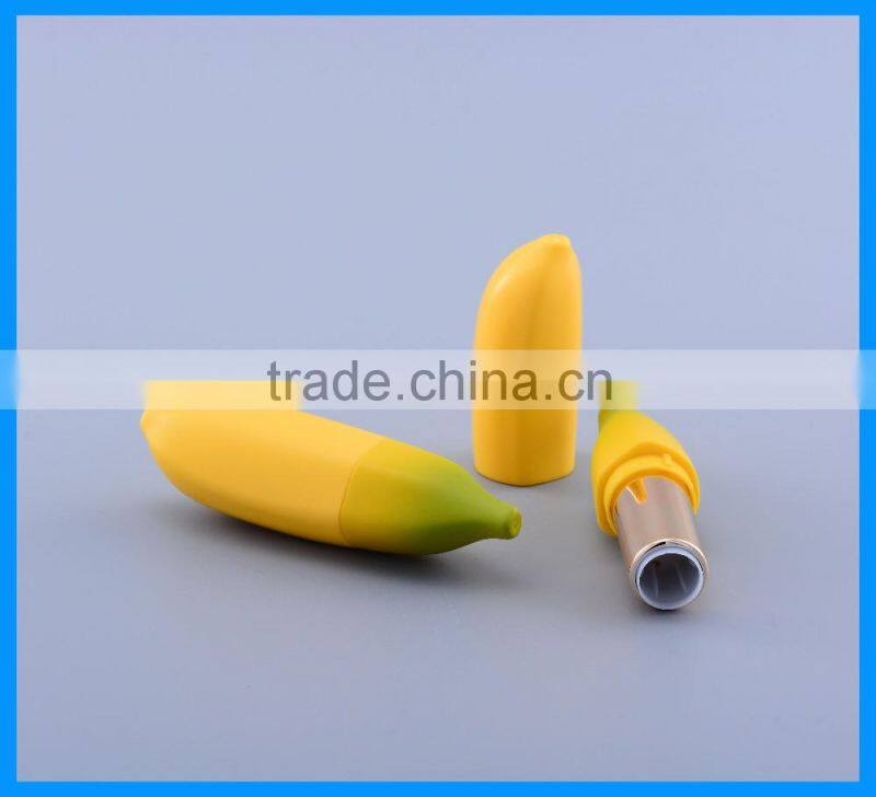 Novel banana shape Cosmetics Package Empty Lipstick container