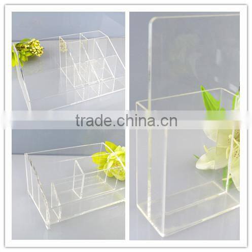 high quality acrylic office square business name card holder note holder