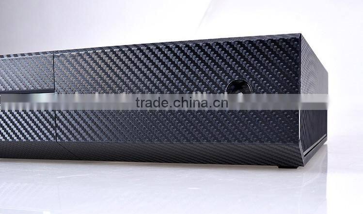 high quality 3D carbon Fiber vinyl Console skin sticker for Xbox One console