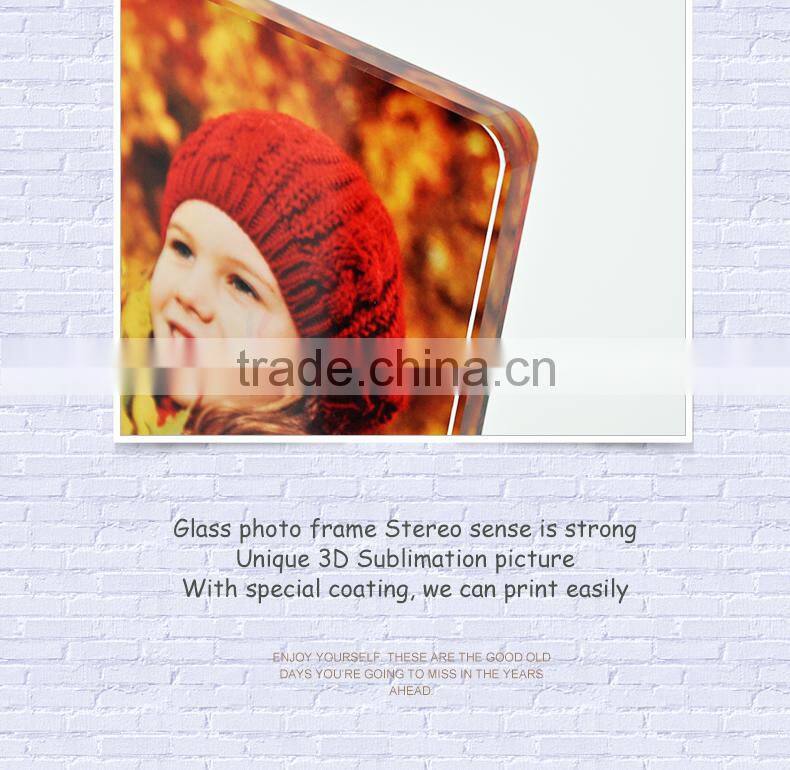 Sunmeta beautiful blank sublimation coated 180*130*10 heat press glass photo frame