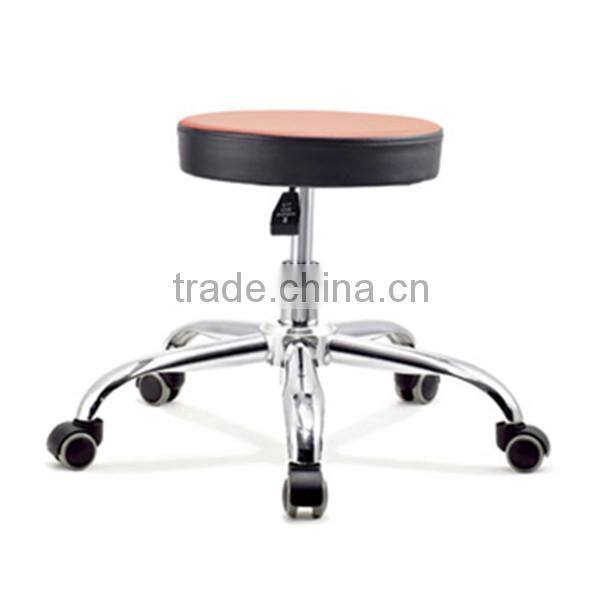 Mini wheel stool chair for lab without armrest