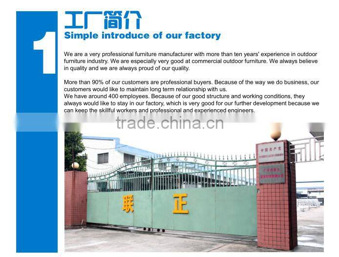 Aluminium commercial for restaurant wicker dining table and chair