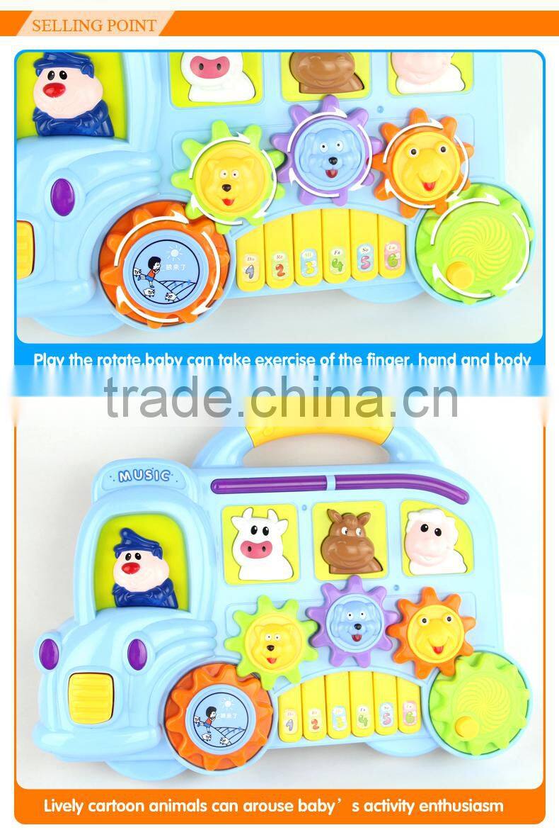 Multi function kids educational music instrument toys baby plastic piano