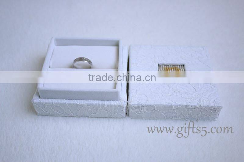 Handmade Unique Bead wedding ring box with beaded name plate of R