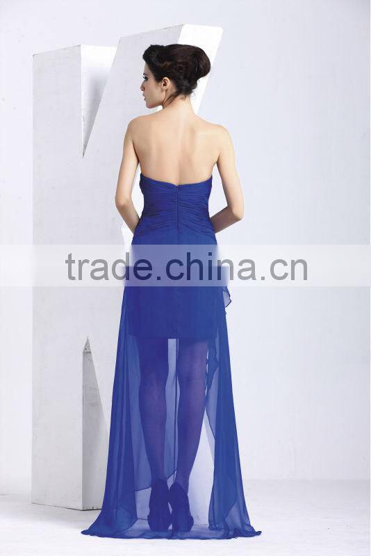 sexy backless off shoulder beaded see through blue formal dresses for women