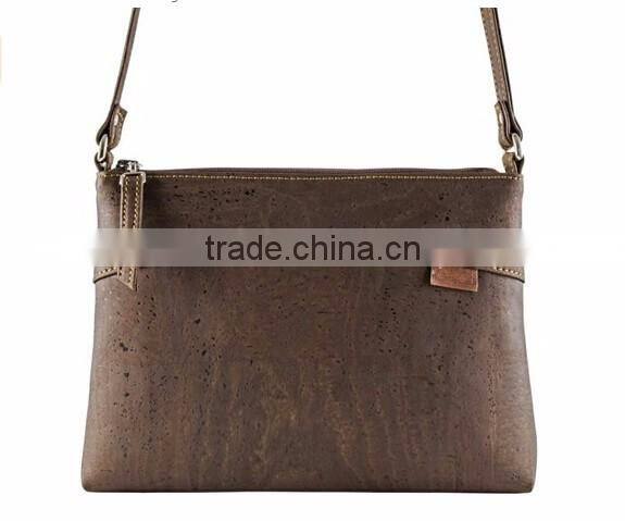 Boshiho new arrival item Eco-friendly Brown Cork woman lady handbag