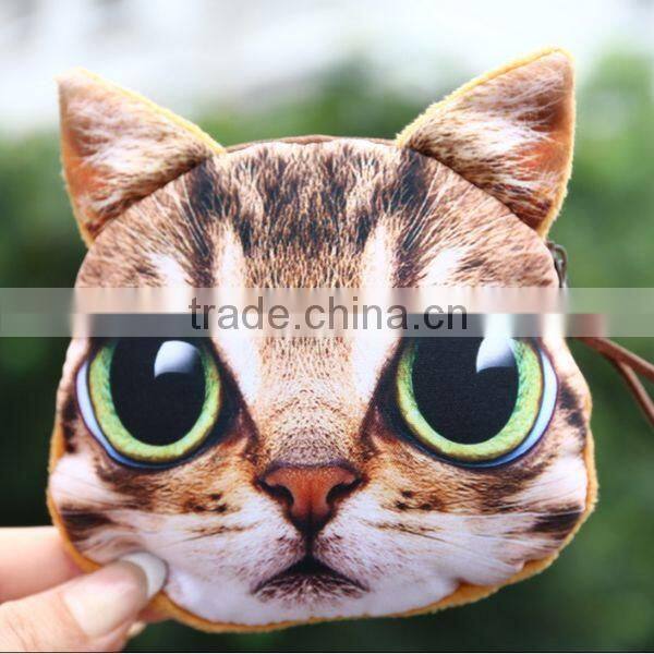 Unique Cat-people Fabrics Unisex Coin Wallet Wholesale ZTCW-0026