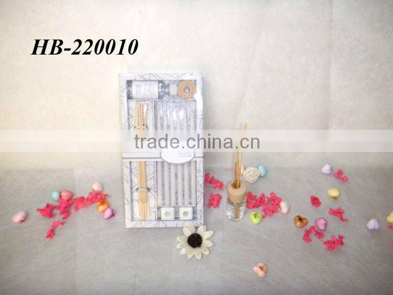 reed diffuser with candles and incense set