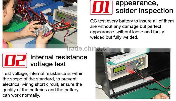 CNDHD 7.4V 20C 1000MAH 2in1 outdoor model lipo battery twin lithium battery