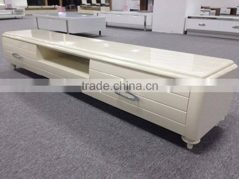 High gloss TV stand living room furniture
