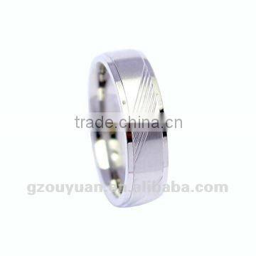 fashionable titanium rings engraved for hot sell
