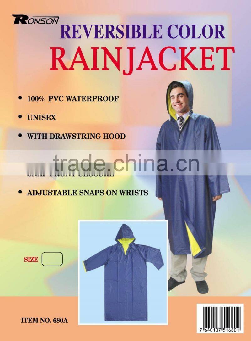 RAINCOAT DETACHED /ATTACHED HOOD