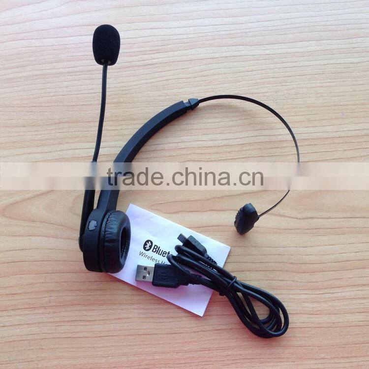 NFC pairing multi-point 5 hours talk time smart microphone single-side headband bluetooth headset with 10m effective range