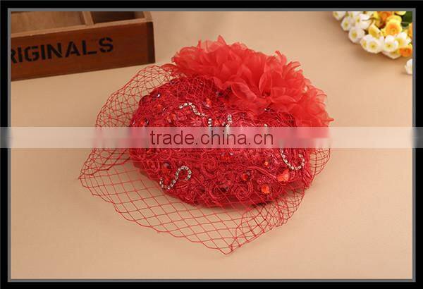 MYLOVE red lace hair accessory handmade high quality statement MLF131