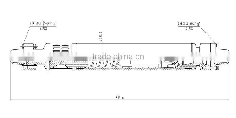 540 Series Head & Base Gas Separator For Electric Submersible Oil Pump With Fittings Of Electrical Submersible Oil Pump