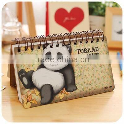 2016 Cute Planner Notebook Printed Paper Cover Spiral Organizer Notebooks