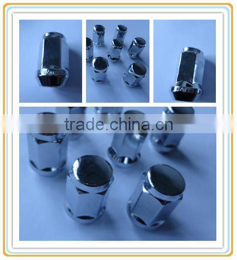 Wheel Nuts Bulge Acorn / China Supplier Conical Seat/ White Lug Nuts