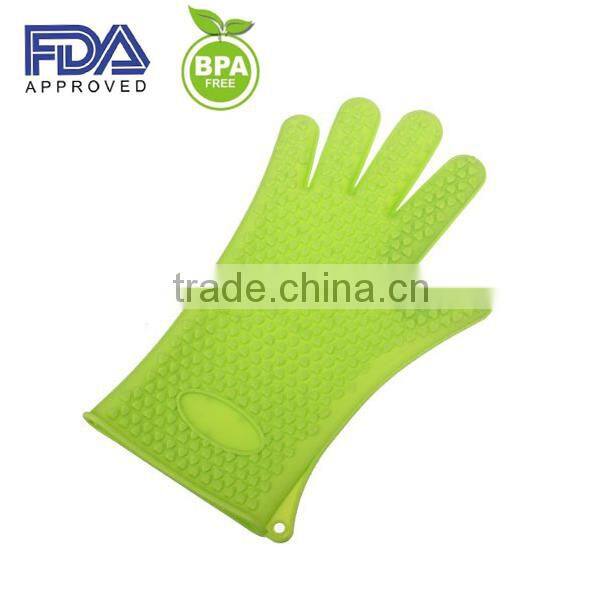 silicone finger tips gloves/silicone glove with five fingers