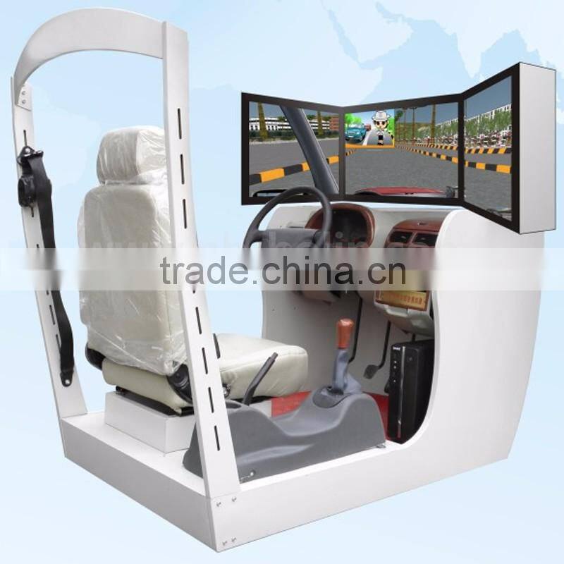 Portable car driving simulator right or left hand