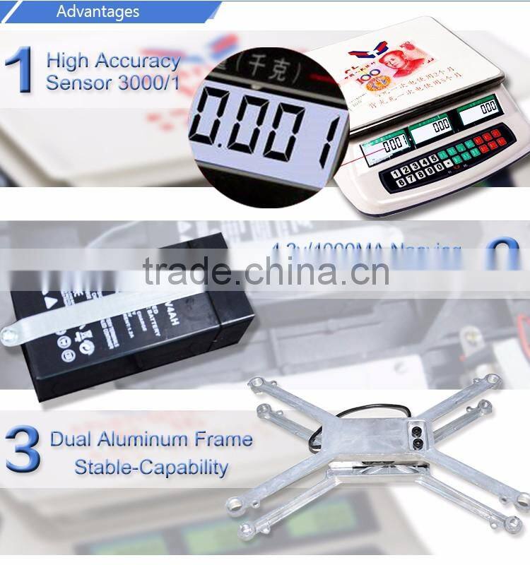 15kg electronic balance scale /fruit weighing scale pricing electronic scale
