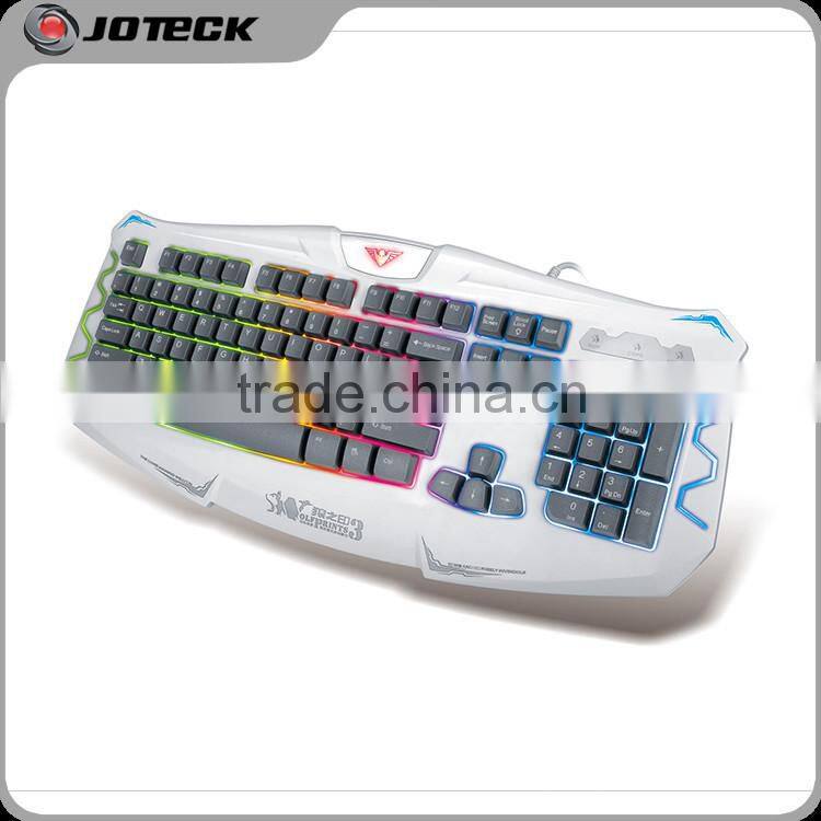 the colored led backlight standard gaming computer keyboard from shenzhen manufacturer