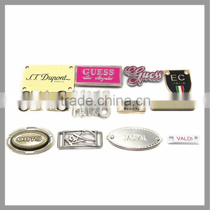 Custom Logo Tag Metal Blank Shoelace Charm