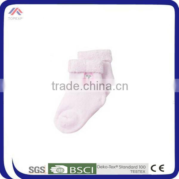 Wholesale high quality custom 100% baby cotton socks