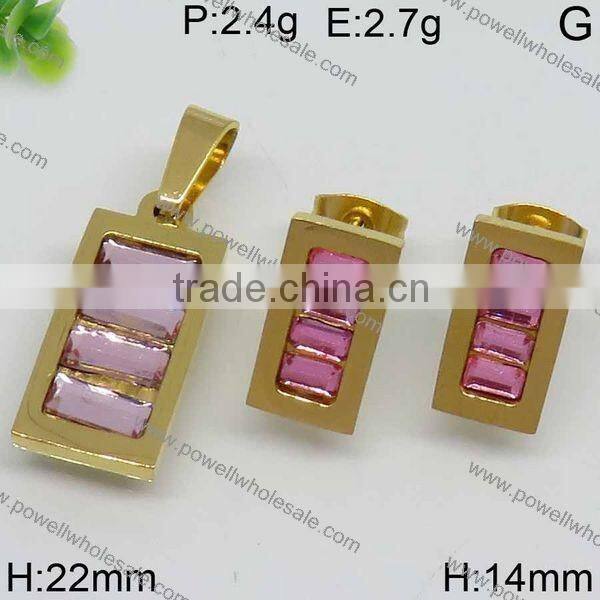 New arrival popular jewelry wholesale china gold plated jewelry set