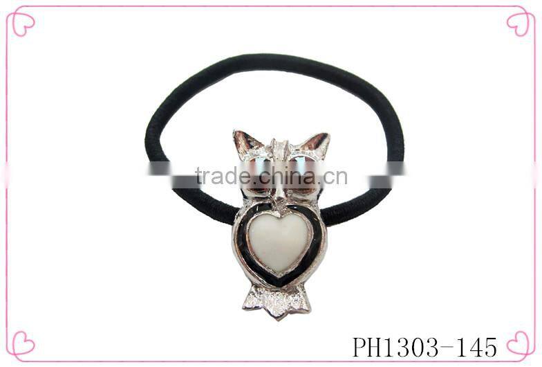 Elastic hair band with small bird,elastic hair bands for girls,hair scrunchy