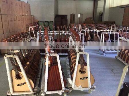 Round body handmake high end spruce & poplar solid Classical guitar